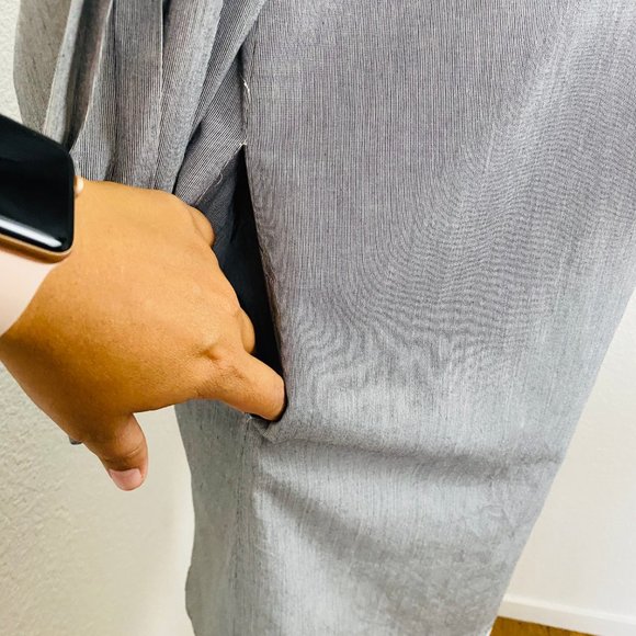 GREYLAN Cold Shoulder Long Sleeve Dress M cotton - Picture 4 of 15